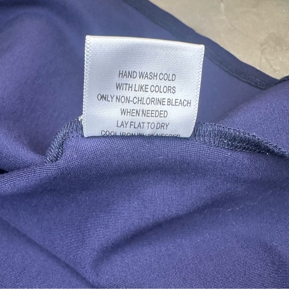 ModCloth Navy Scalloped Collar Off the Shoulder Fit and Flare Dress Sz Lg - Picture 8 of 8